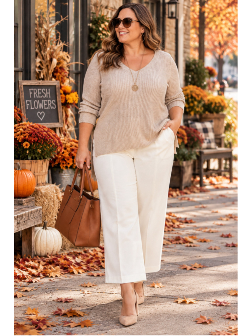 Women's Worthington Wide Leg Pants Size 0X White